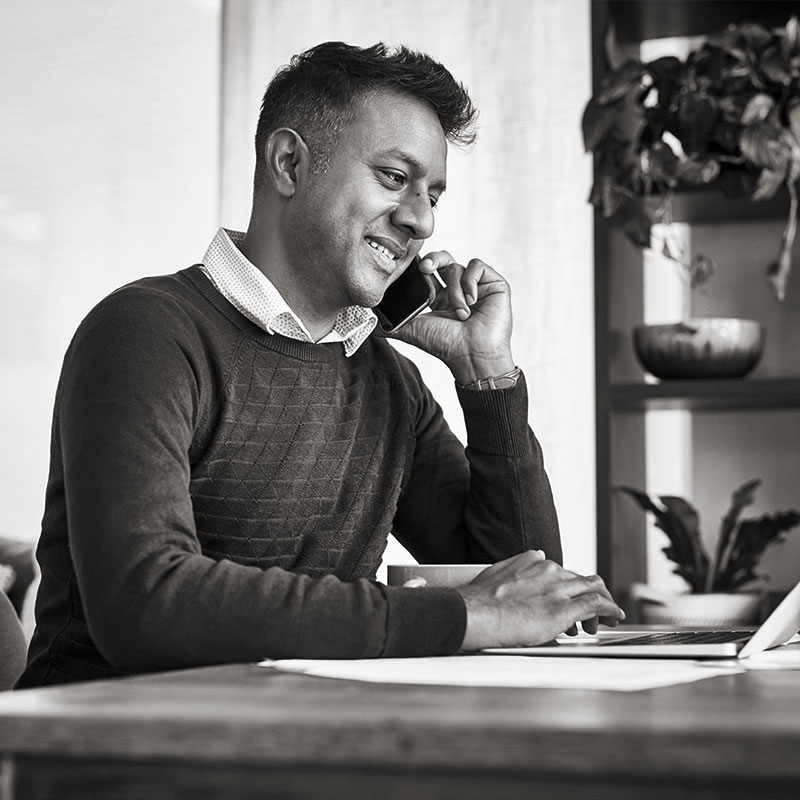 Man on phone
